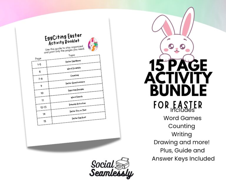 15 Fun Printable Easter Bunny Activities for Kids