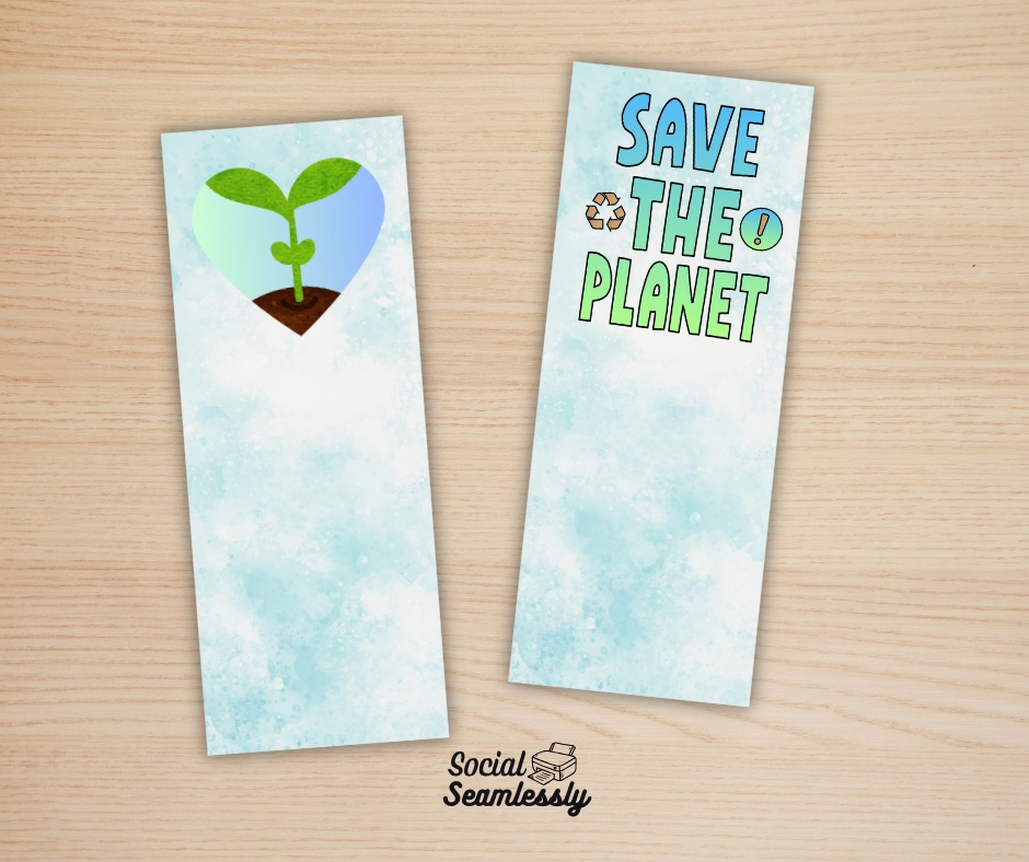 printable bookmarks for earth day
