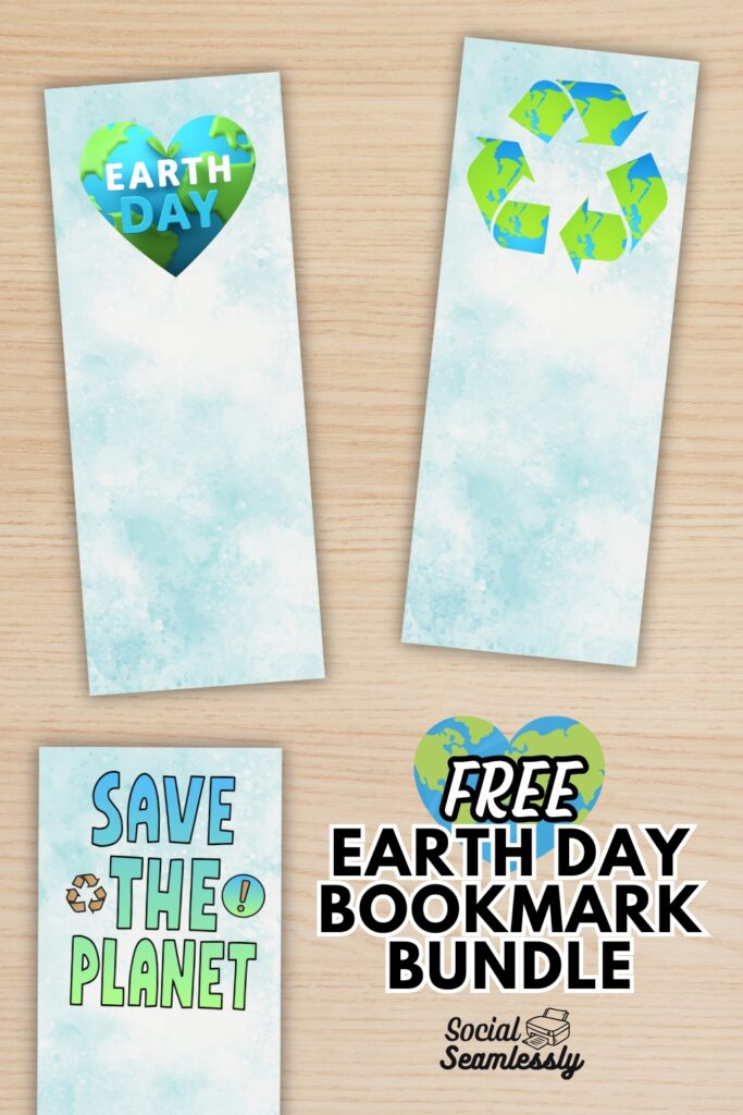 printable earth day bookmarks